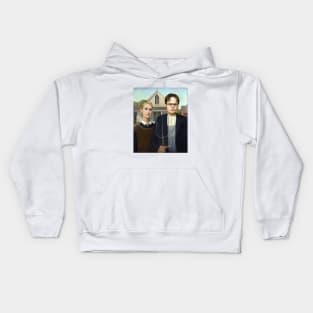 Dwight and Angela (American Gothic) Kids Hoodie